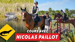 SHOW JUMPING WITH AN ALLIGATOR IN FLORIDA... at Nicolas Paillot's! 🇺🇸🌴🐴 #equestrian #horseriding
