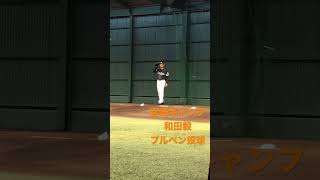 宮崎キャンプ 和田毅 ブルペン投球