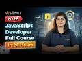 JavaScript Developer Full Course 2026 | JavaScript In 24 Hours | JavaScript Course | Simplilearn