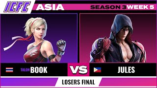 Book (Lidia) vs Jules (Jin) Losers Final ICFC TEKKEN ASIA: Season 3 Week 5