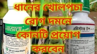 ধানের খোলপচা রোগ দমনে কার্যকর কীটনাশক, এমিস্টার টপ/ নাভারা