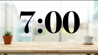 7 Minute Calm Lofi Music Desk Timer | Focus, Study, Classroom, Work, Presentations