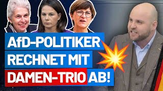 💥🚫Markus Frohnmaier rechnet mit feministischem Damen-Trio der Ampel ab! AfD-Fraktion im Bundestag