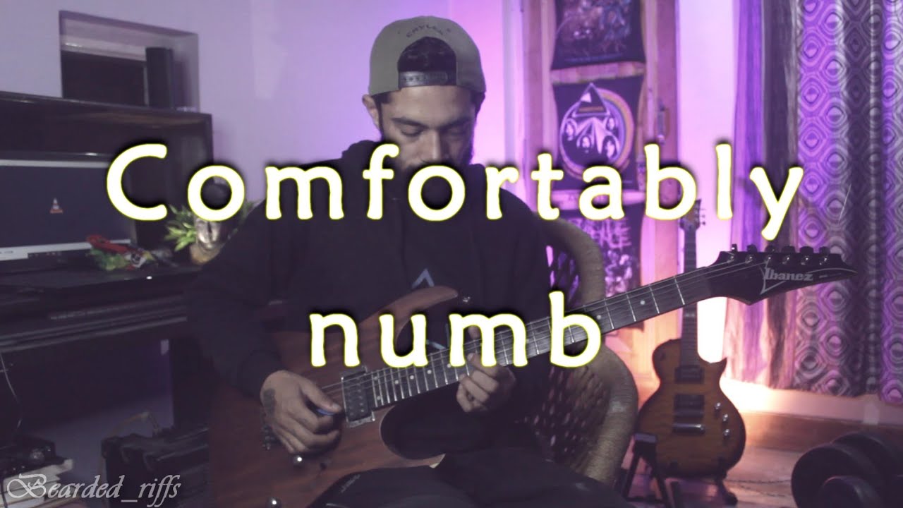 Pink Floyd - Comfortably Numb First Guitar Solo Cover - YouTube