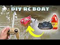 DIY REMOTE CONTROL BOAT | Using RC Car & Ketchup Bottle