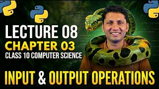 Input and Output in Python print & input Class 10 Computer New Book 2026 Lec 8