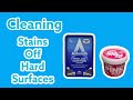 Cleaning Stains off Hard Surfaces Paint Removal Using Pink Stuff and Astonish Paste Cleaner