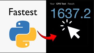 Python Project: 1600CPS Autoclicker