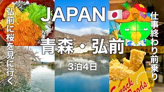 【青森・弘前】仕事終わり前乗りして3泊4日桜を見に行く