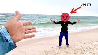 Angry Beach Fisherman Got Revenge!