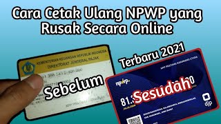 Cara Cetak Kartu Npwp Lewat Online || Kartu Npwp Rusak/... | Doovi