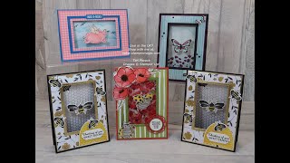 All the Swing Tent Fold Cards I created in action