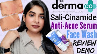 The Derma Co Sali-Cinamide Anti-Acne Serum And Face Wash Honest Review \u0026 Demo | Antima Dubey [samaa]