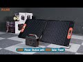 300W Portable Power Station with 100W Solar Panel