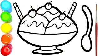 Gambar Mewarnai Es Krim Unicorn - Gambar Mewarnai Terbaik