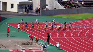 第73回国民体育大会陸上競技群馬県予選会男子少年A100m決勝