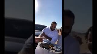 ولي العهد الأمير محمد بن سلمان يزور شباب قبيلة الشرارات في الصحراء فجاء