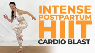 15-Min Postpartum Cardio HIIT Workout!