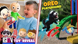 SHAWN REACTS TO OUR FGTEEV TOY LINE & OREO PUPPY uses PLAYGROUND? (FUNnel FV Family Vlog)