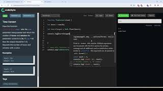 Coderbyte | Time Convert | Easy | Solution with JavaScript