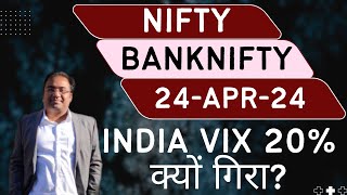 Nifty Prediction and Bank Nifty Analysis for Wednesday | 24 April 24 | Bank NIFTY Tomorrow