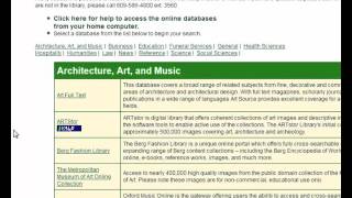 Accessing MCCC Databases