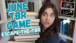 June TBR 📖 The Amazing Readathon TBR ✈️ Escape the TBR: June TBR Game