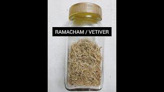 Vetiver / Ramacham processing, at home, from potted plants