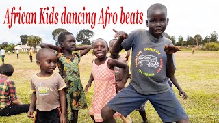 African kids dancing Afro Beats