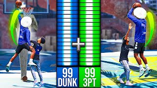 THIS 99 3PT + 99 DUNK BUILD is GAME-BREAKING on NBA 2k24! Best Build In NBA2K24?!