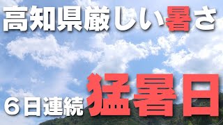 「高知県は8日も高気圧に覆われ厳しい暑さに 四万十市江川崎では37.4度を記録」2024/7/8放送