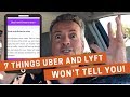7 Things Uber and Lyft Won't Tell You About Rideshare Driving!!!