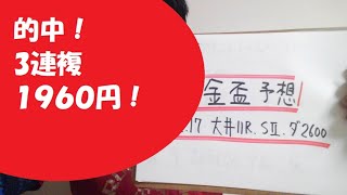 【地方競馬予想】大井・金盃 S2(2月17日大井11R)予想