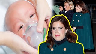 Princess Eugenie entered the hospital to visit Princess Beatrice's baby Sienna