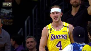 Alex Caruso Blocks and Gets And-1 On Lonzo Ball