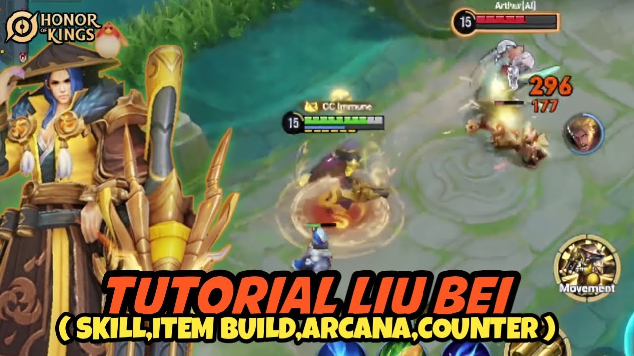 Tutorial Cara Main Hero Liu Bei Honor Of Kings Global ( Skill, Item ...