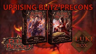 What's Inside? Uprising Blitz Pre-Constructed Decks - Draconic Siblings Fai and Dromai