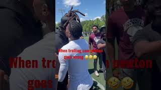 WHEN TROLLING CAM NEWTON GOES WRONG😂😂 full video out now ‼️ #trending #football #deestroying