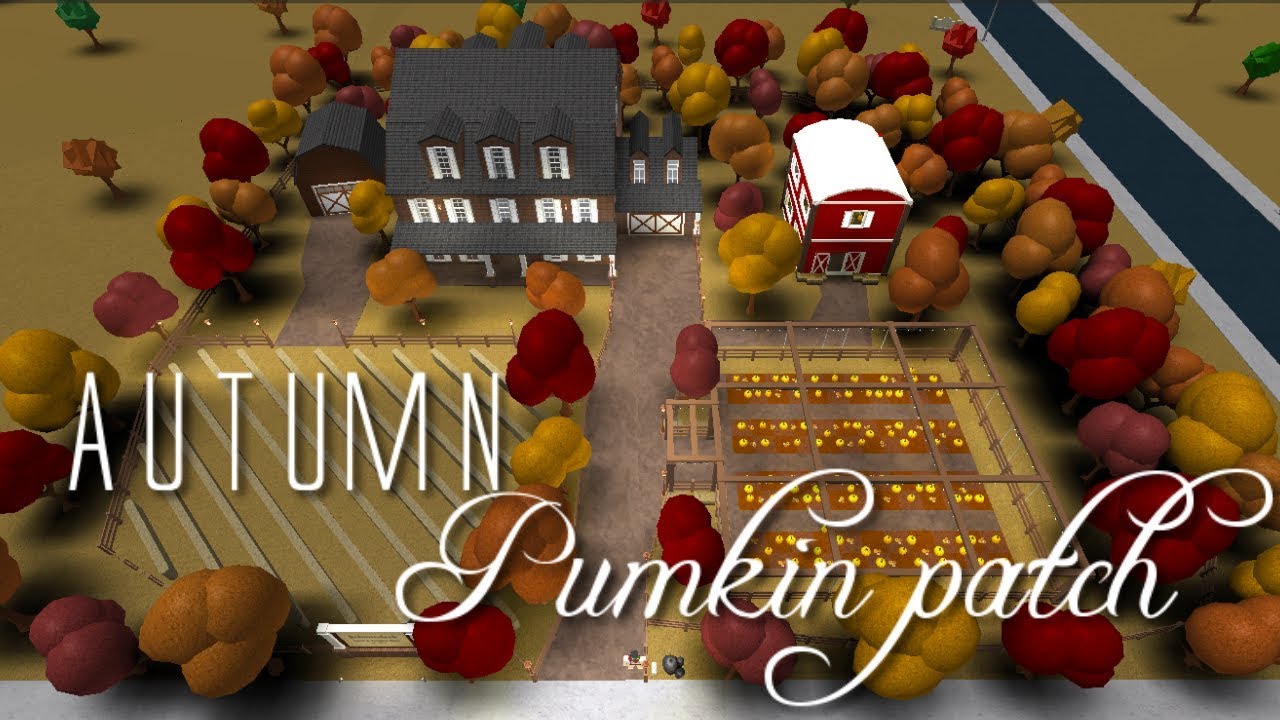 Bloxburg | Autumn Pumpkin Patch - 286k - YouTube