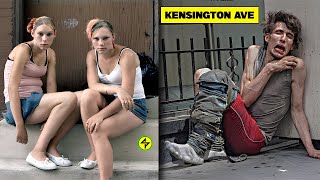 ZOMBIES IN REAL LIFE - Kensington ave philadelphia, streets of philadelphia, america usa documentary