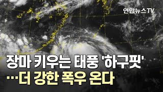 장마 키우는 태풍 '하구핏'…더 강한 폭우 온다 / 연합뉴스TV (YonhapnewsTV)