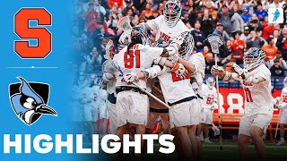 Syracuse vs Johns Hopkins | NCAA College Lacrosse | Highlights - March 09, 2025