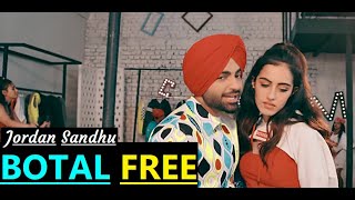 BOTAL FREE Jordan Sandhu (Lyrics) | Samreen Kaur | The Boss | Kaptaan | Latest Punjabi Songs 2020