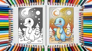 Charmander Christmas Coloring Pages Festive Pokémon Fun