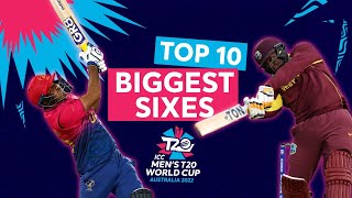 Biggest sixes at the ICC Men's T20 World Cup 2022 | T20 World Cup Largest Six | Top10 Biggest Sixes