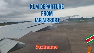 Suriname:KLM Departure  from JAP Airport (1)