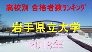 岩手県立大学 高校別合格者数ランキング 2018年【グラフでわかる】