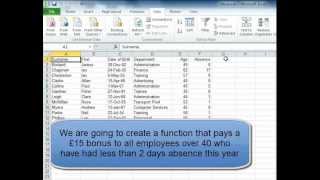 MS Excel 2010:Nested Functions (AND)