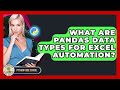 What Are Pandas Data Types For Excel Automation? - Python Code School