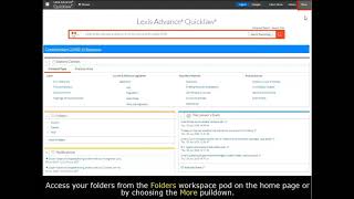 Folders – Lexis Advance Quicklaw